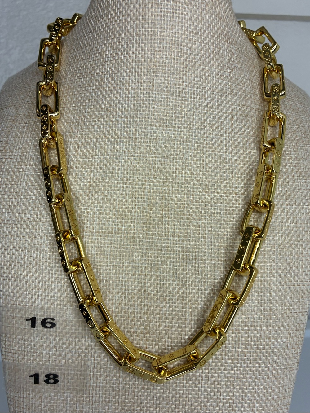 Vintage Gold Link Chain Necklace
